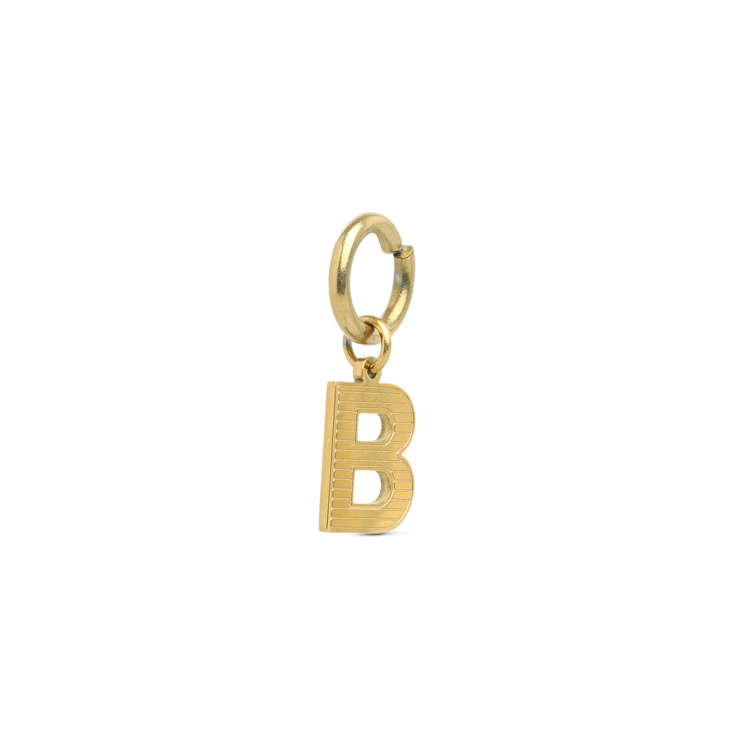 Sanya - Initial Charm Gold Edelstahl