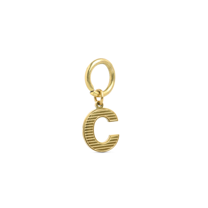 Sanya - Initial Charm Gold Edelstahl
