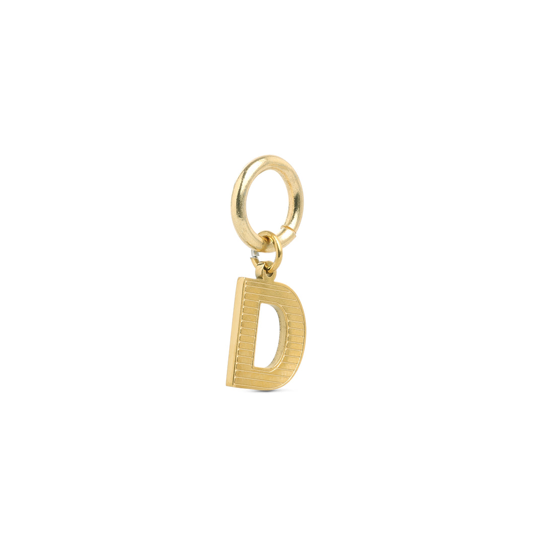 Sanya - Initial Charm Gold Edelstahl