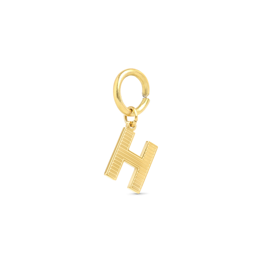 Sanya - Initial Charm Gold Edelstahl