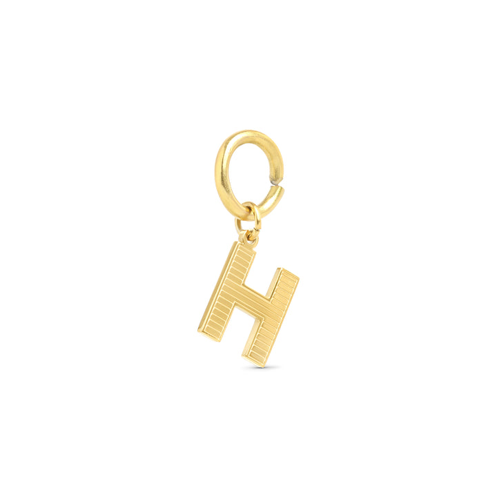 Sanya - Initial Charm Gold Edelstahl