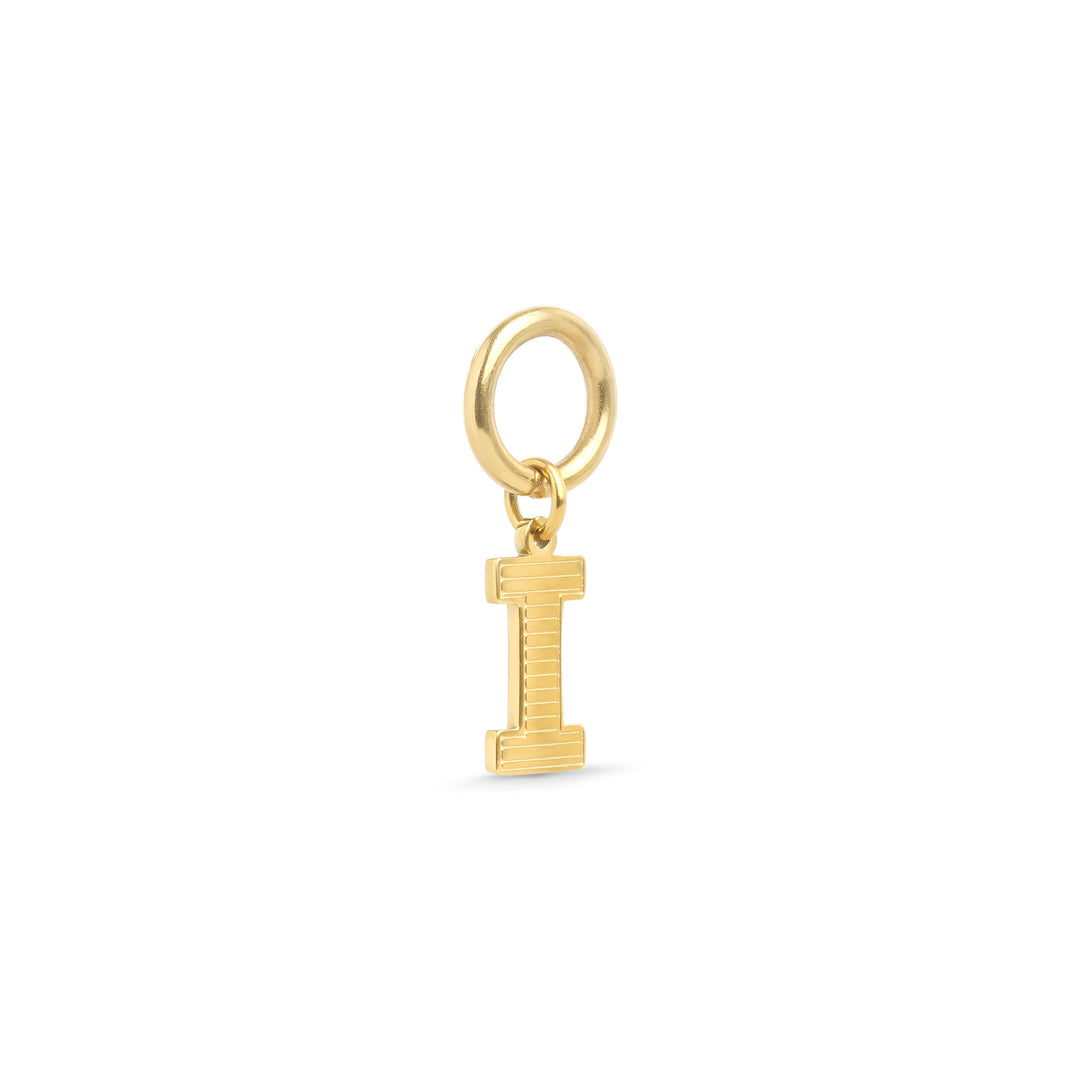 Sanya - Initial Charm Gold Edelstahl