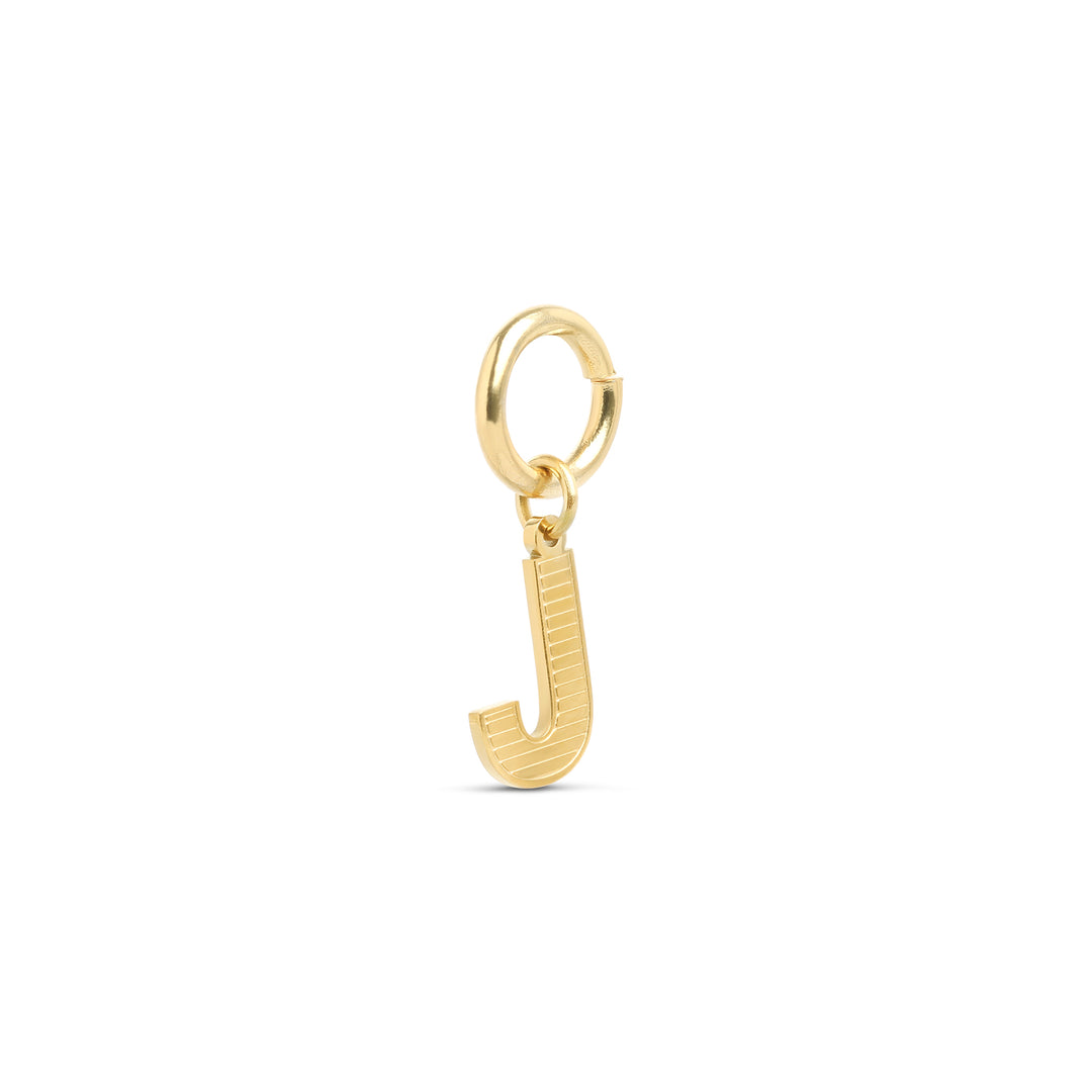 Sanya - Initial Charm Gold Edelstahl