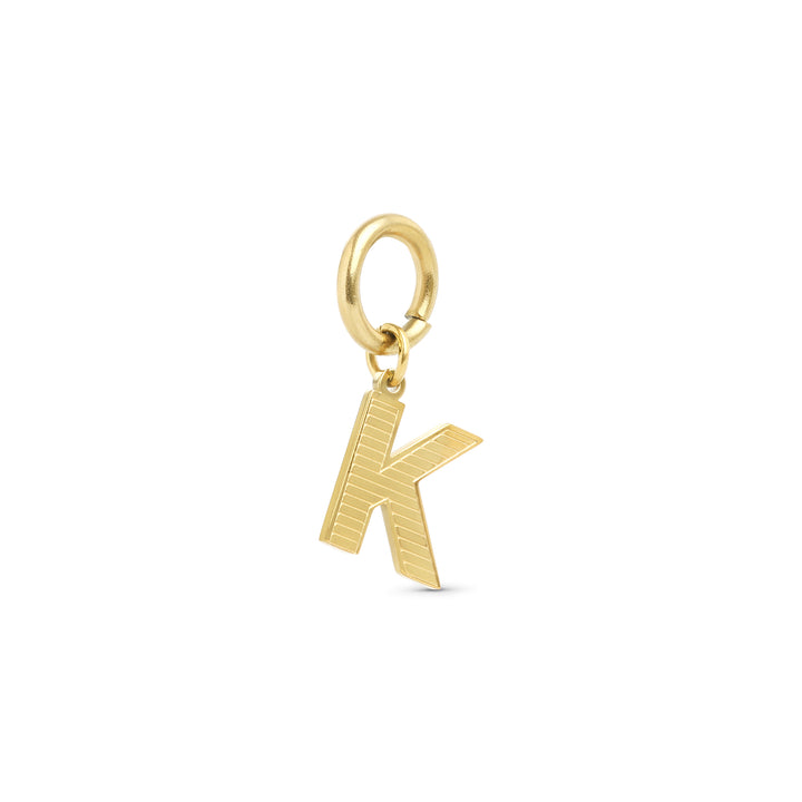 Sanya - Initial Charm Gold Edelstahl