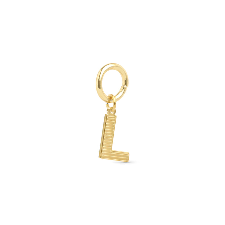 Sanya - Initial Charm Gold Edelstahl