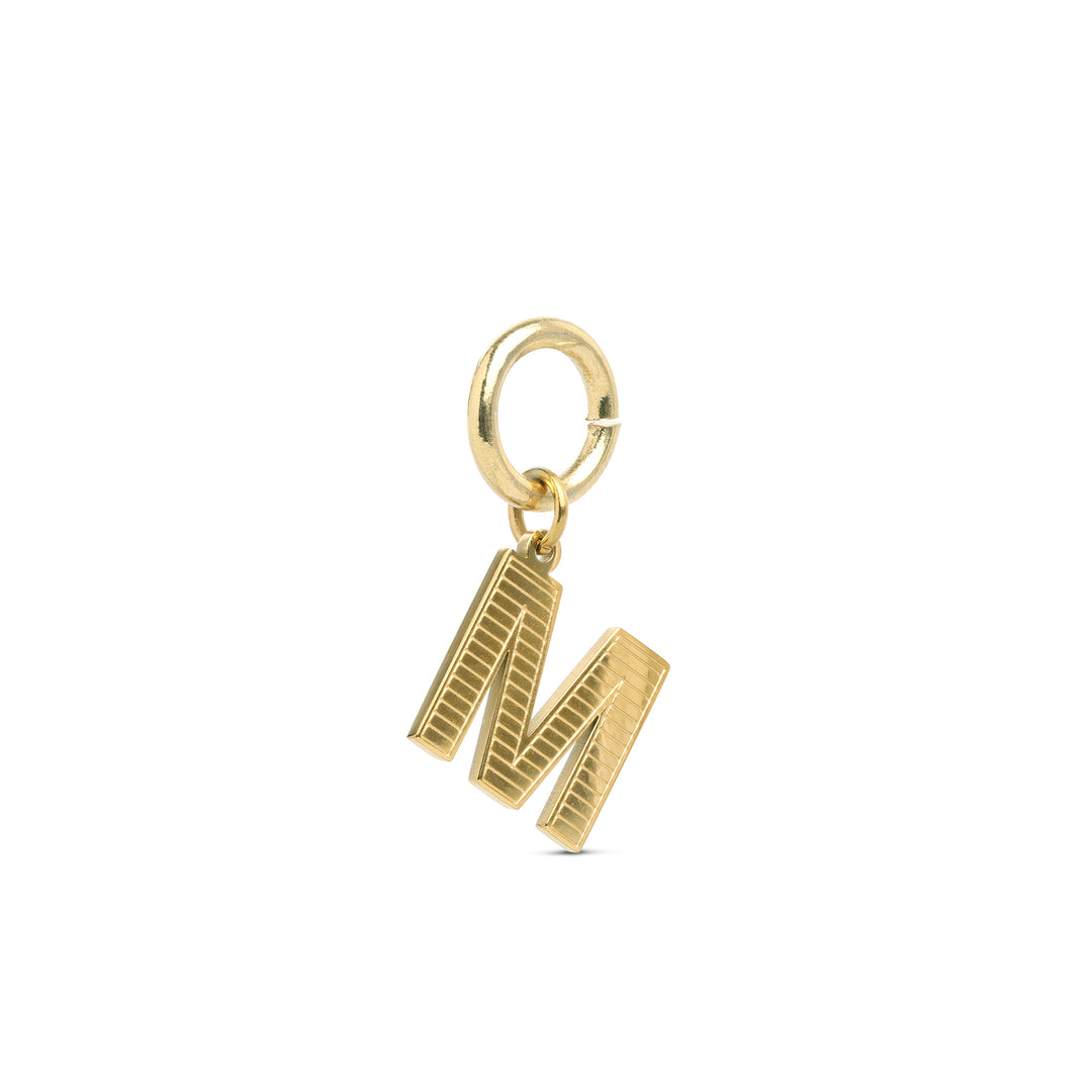 Sanya - Initial Charm Gold Edelstahl