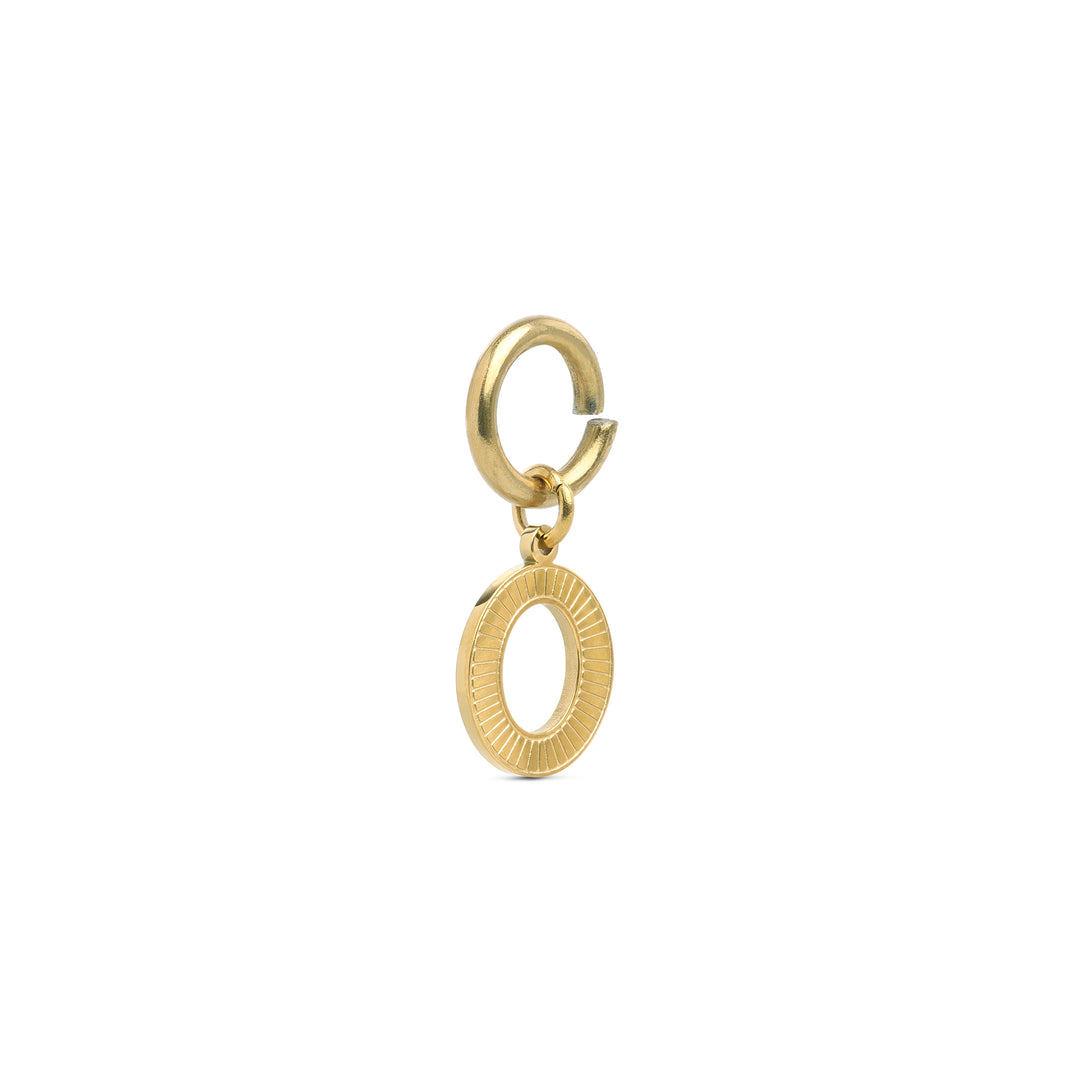 Sanya - Initial Charm Gold Edelstahl