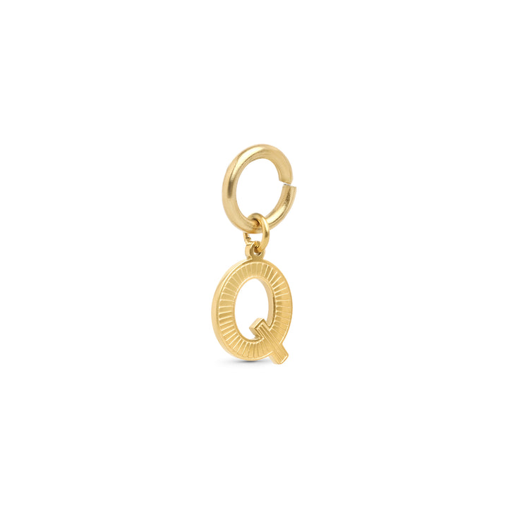 Sanya - Initial Charm Gold Edelstahl