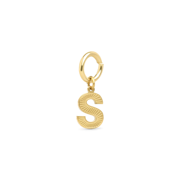 Sanya - Initial Charm Gold Edelstahl