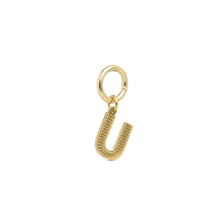 Sanya - Initial Charm Gold Edelstahl