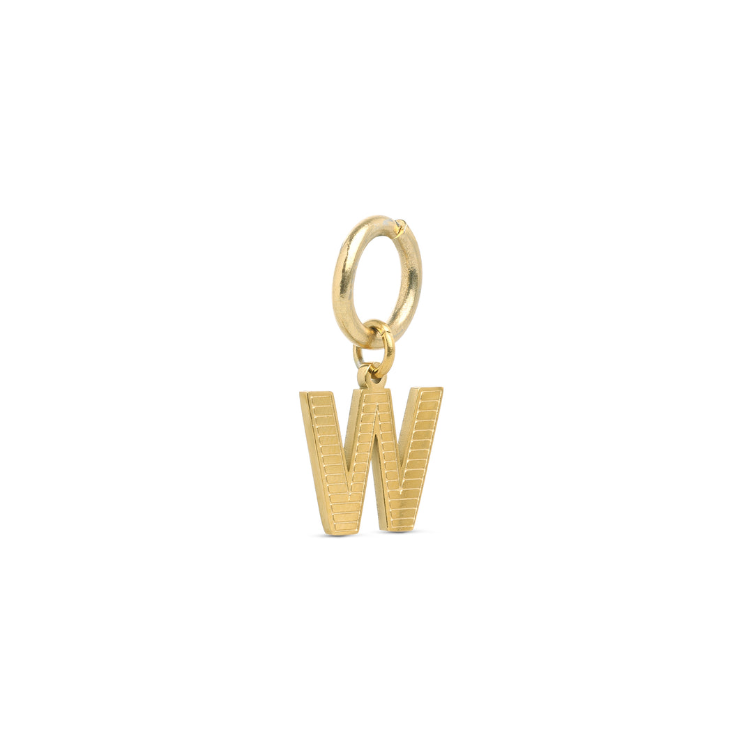 Sanya - Initial Charm Gold Edelstahl