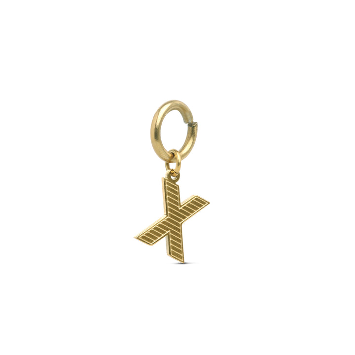 Sanya - Initial Charm Gold Edelstahl