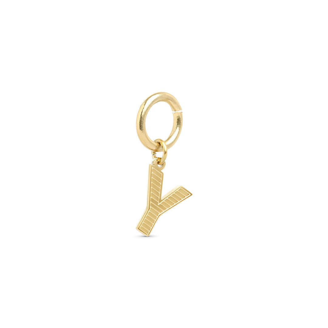 Sanya - Initial Charm Gold Edelstahl