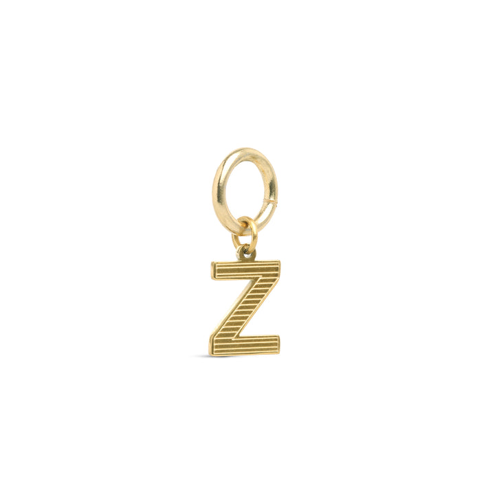 Sanya - Initial Charm Gold Edelstahl
