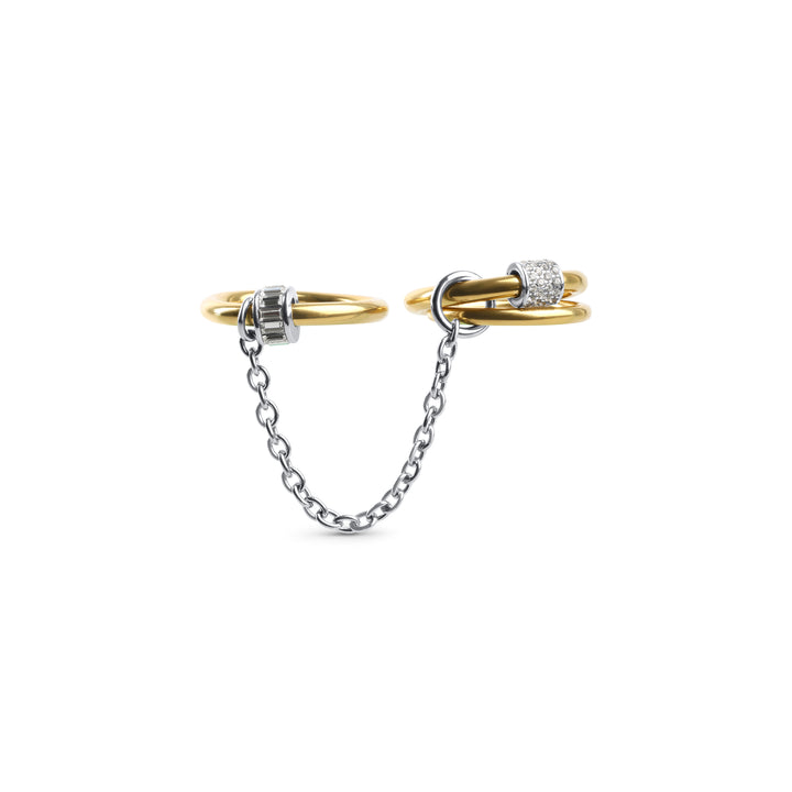 Inez - Dreifach-Statement-Ring aus Edelstahl