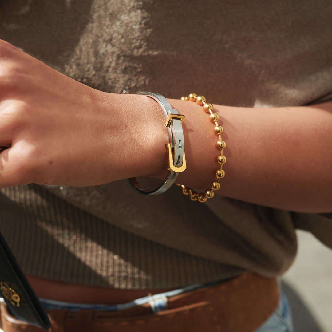 June - Gürtel-Armband Armreif Edelstahl