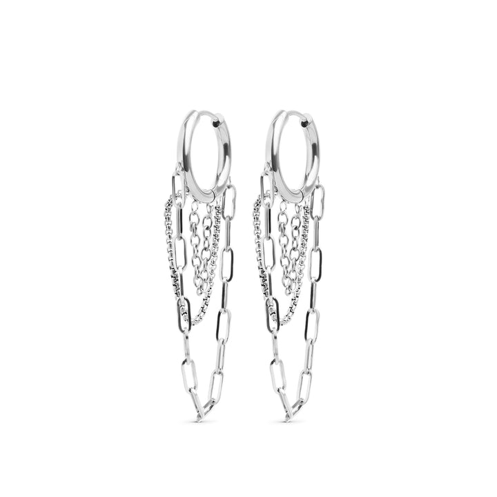 Avel - Chain Hoop Earrings Stainless Steel