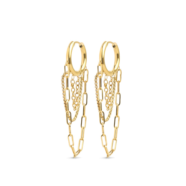 Avel - Chain Hoop Earrings Stainless Steel