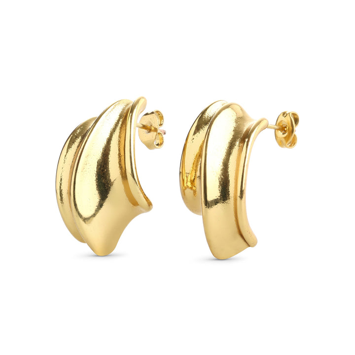 Tay - Structure Stud Earrings Stainless Steel