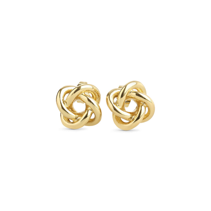 Karla – Ohrstecker mit Knoten aus Edelstahl, Gold | Timi of Sweden