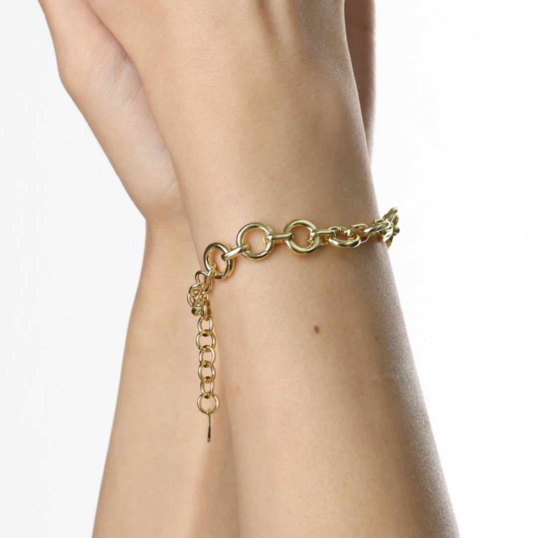 Lilo – Armband mit Kette aus Edelstahl, Gold | Timi of Sweden