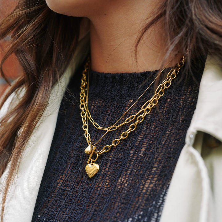 Myra - Heart Necklace Stainless Steel