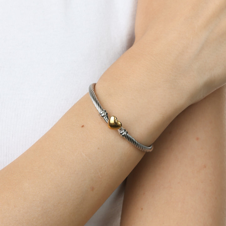 Tuva - Heart Bracelet Stainless Steel