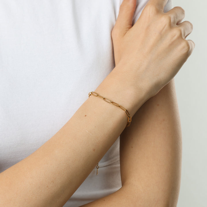 Eira – Gliederarmband aus Edelstahl, Gold | Timi of Sweden