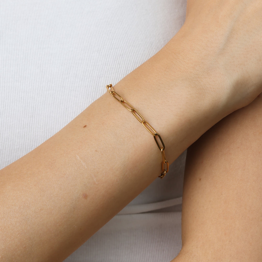 Eira – Gliederarmband aus Edelstahl, Gold | Timi of Sweden