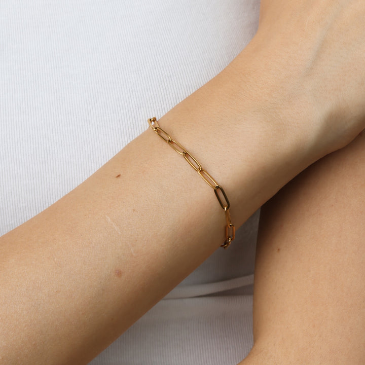 Eira – Gliederarmband aus Edelstahl, Gold | Timi of Sweden