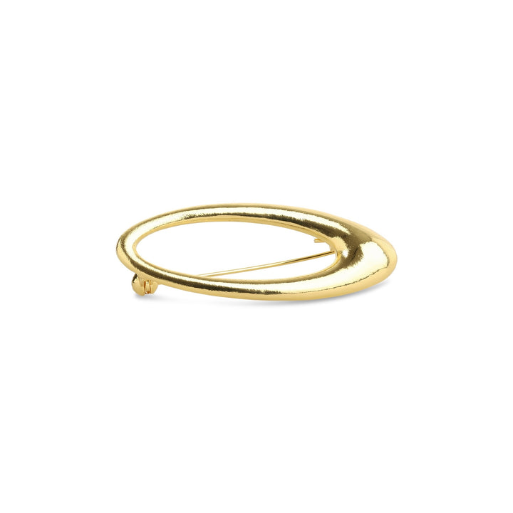 Illiona – schlichte Brosche, Gold | Timi of Sweden
